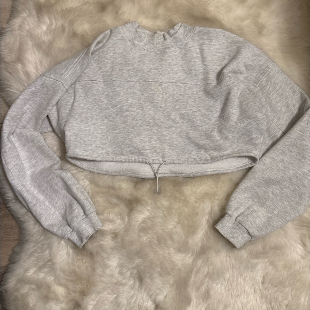 Joah Brown Cropped Sweatshirt